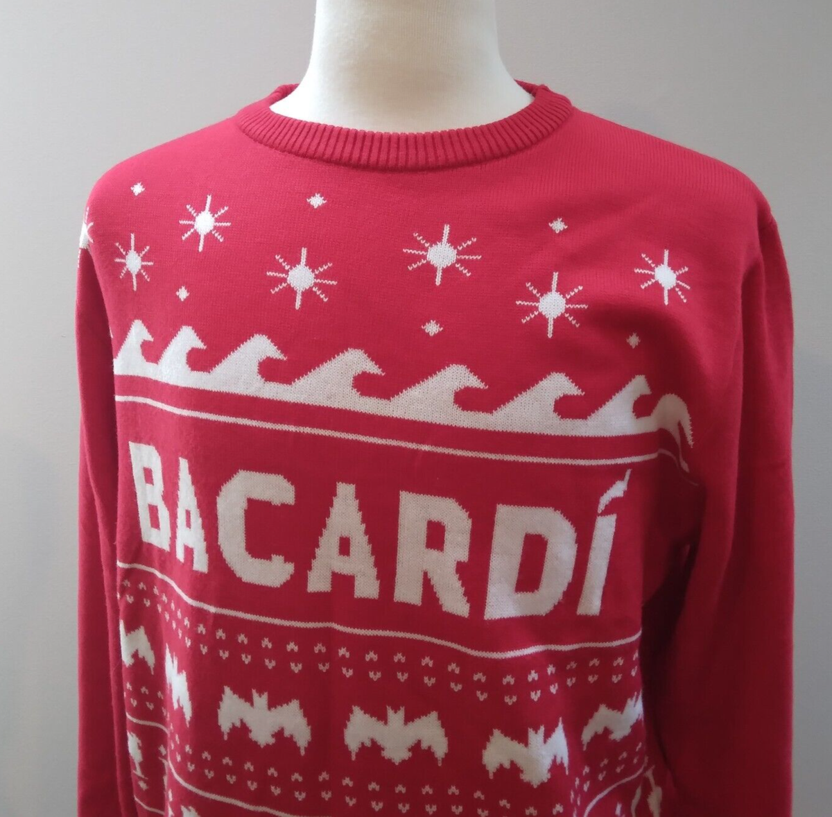 Holiday Sweater Bacardi Ugly Sweater 2021 Bacardi Red White Ugly