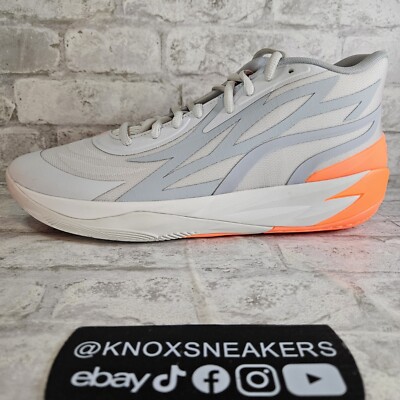 Puma MB.02 Gorange Platinum Gray Orange Lamelo Ball 378288  display picture 1
