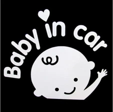 BABY ON BOARD STICKER DECAL BABY IN CAR SIGN ORACAL 651 Made in USA