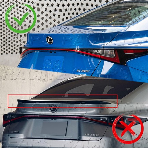 F-STYLE REAL CARBON FIBER TRUNK SPOILER WING FIT 21-25 LEXUS IS300 IS350 IS500 - Picture 6 of 6