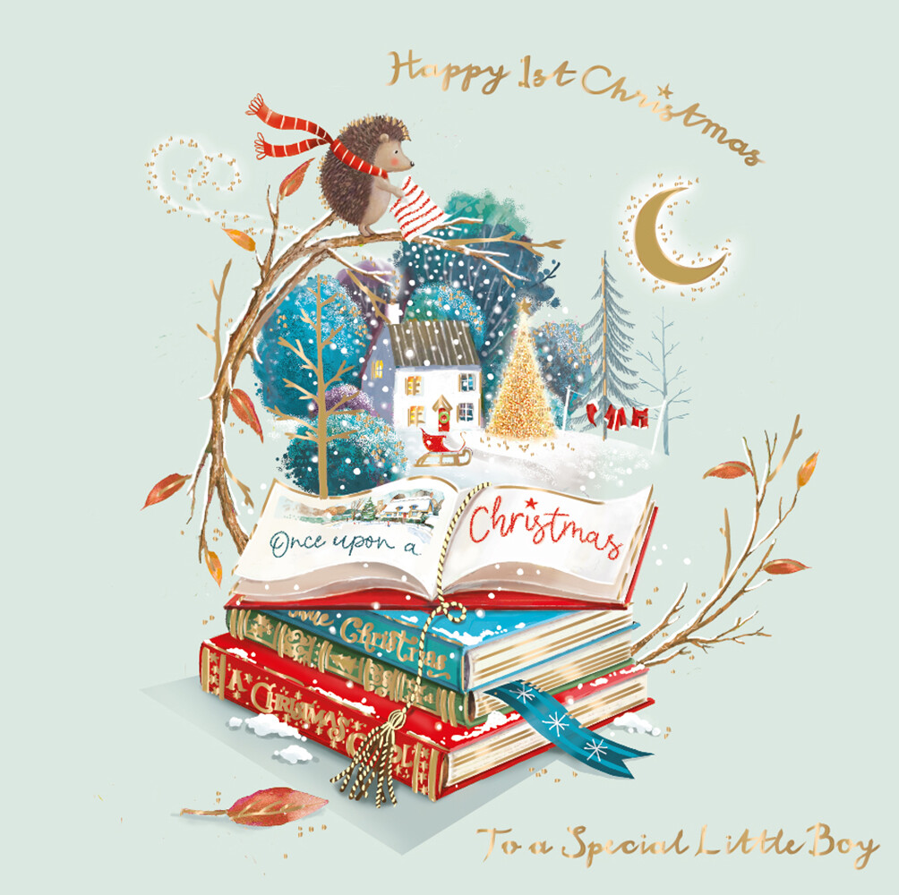 Baby Boy's 1st Christmas Curious Inksmith Christmas Card Xmas Greeting Cards