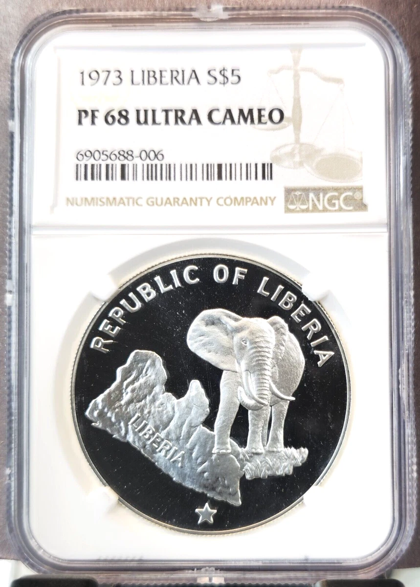Silver 1973 Liberia Coins for sale | eBay
