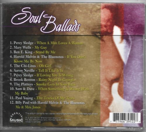 SOUL BALLADS - PERCY SLEDGE, MARY WELLS, BEN E KING, BROOK BENTON, SAM & DAVE, P