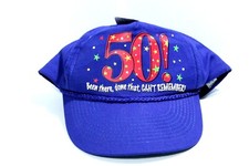 Amscan Novelty 50th Birthday Hat Been There Done That Snapback Funny Joke Cap