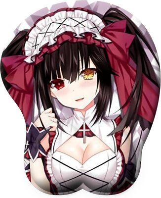 3D Anime Wrist Support Mousepad Kurumi Silicone Breast Mouse Pads Soft Wrist Res