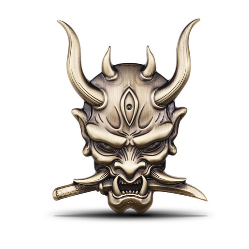 Ghost Samurai Warrior Emblem Car Sticker Decal Devil Death Skull Badge Motor SUV - Picture 7 of 9