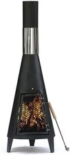 Black Steel Garden Chimenea/ Chiminea , Patio Heater, Fire Pit, BBQ Home Cooking