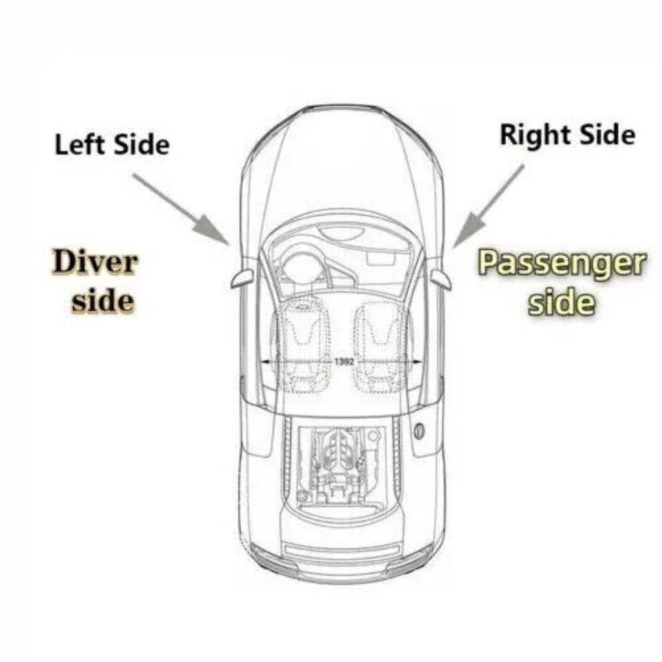 White RIGHT Side Mirror With LED Signal For Toyota Land Cruiser LC200 2008-2015 Foto 2 de 4
