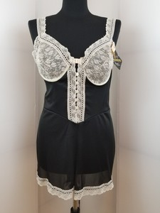 romper beige Henson Vintage dames slip zwart teddy kanten maat 36c Kickernick wrqIY67qxU