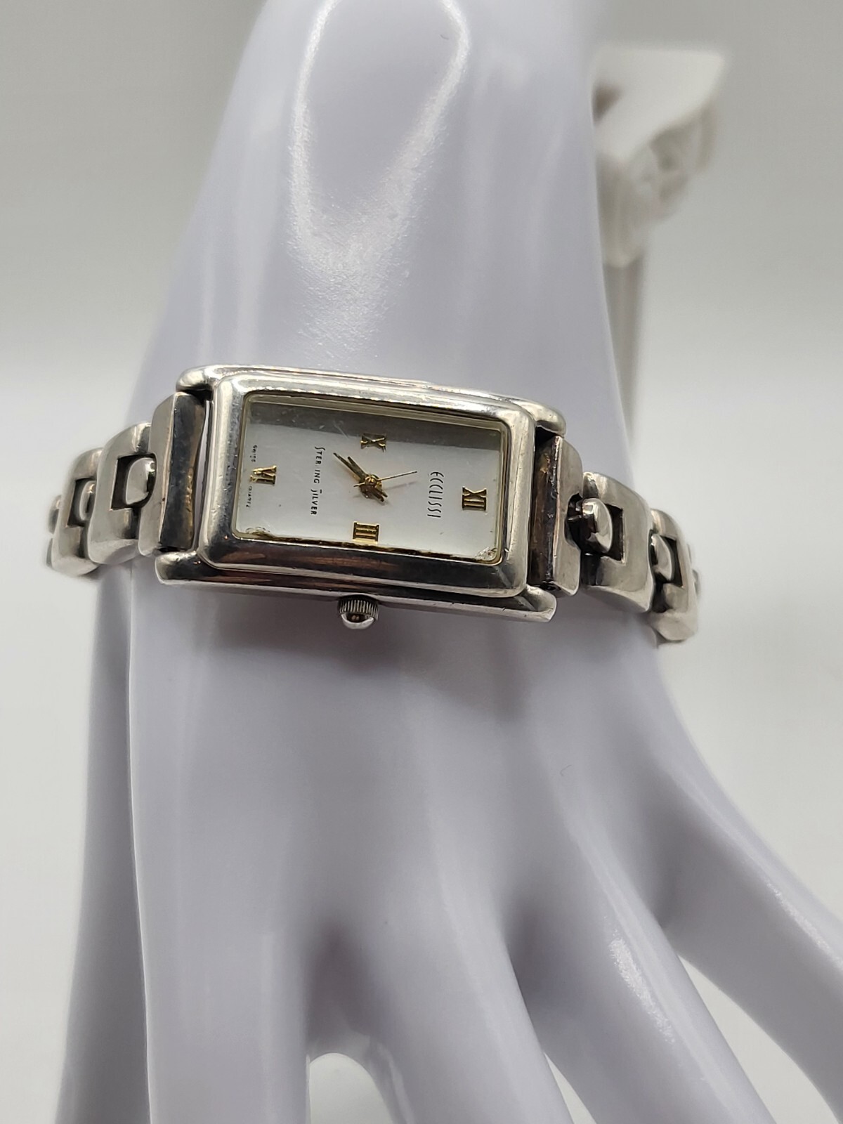 ECCLISSI 925 Sterling Silver Rectangular Watch Ch… - image 4