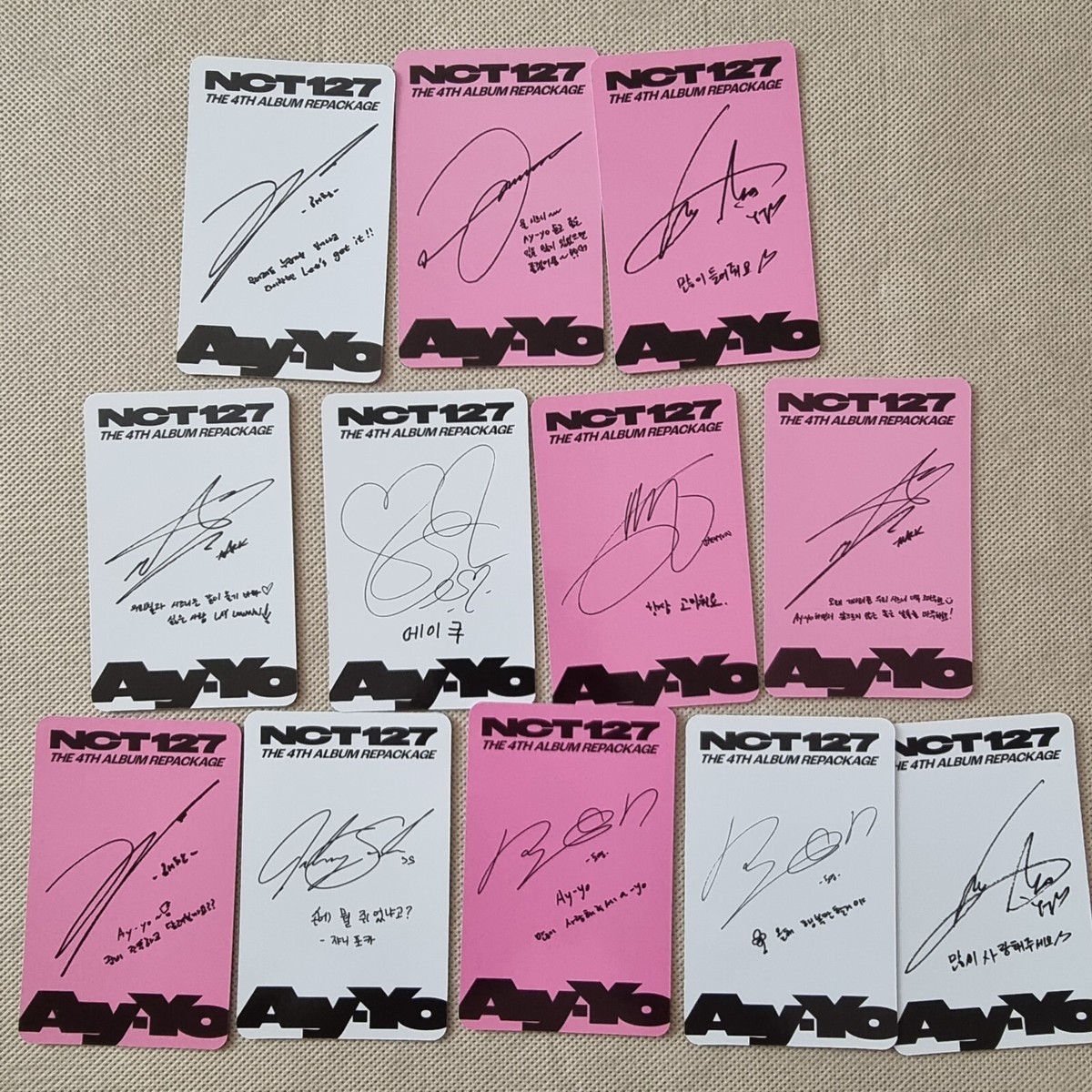 NCT127 4TH ALBUM REPACKAGE “Ay-Yo”NCT 127 AIBUM ORIGINAL PHOTOCARD