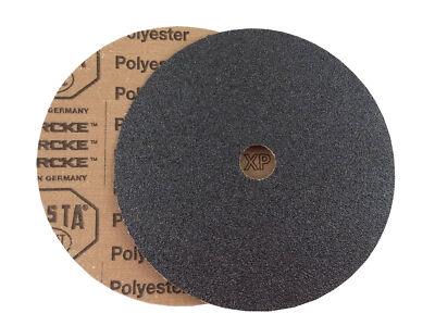 Starcke Premium 7'' x 7/8'' Black Heavy Duty Cloth Bolt On Sanding Discs