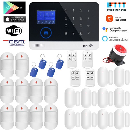 E07 TUYA APP WiFi RFID Wireless Home Security Alarm Burglar System+Amazon Alexa - Picture 17 of 18