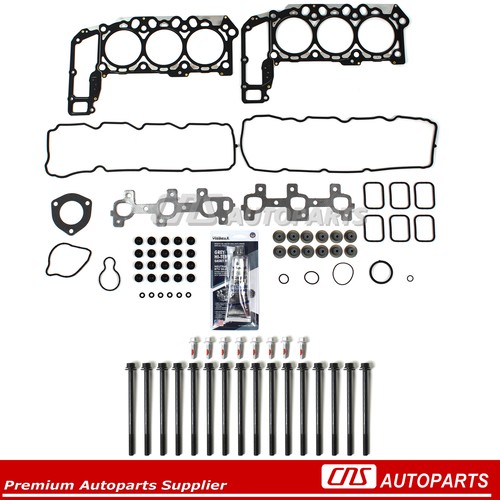 Head Gasket Set Bolts Fits 0512 3.7L Dodge Dakota Durango Jeep Grand