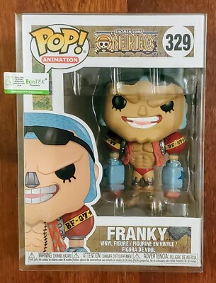 FUNKO POP! ANIMATION ONE PIECE FRANKY #329 + NEW PROTECTOR +