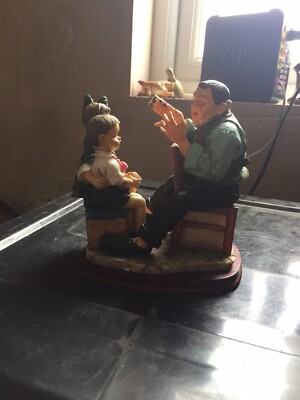 Children With Man Doing Card Trick Figur