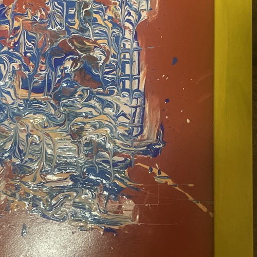 Beautiful Abstract Painted On Wood By Howard Casper (1930-2021) - Picture 7 of 13