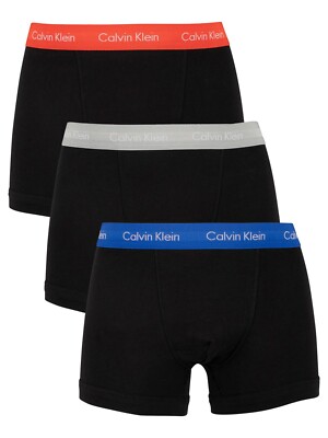 Calvin Klein 100% Authentic Herren Boxershorts Trunks - Royalty/Grey/Exotic Coral