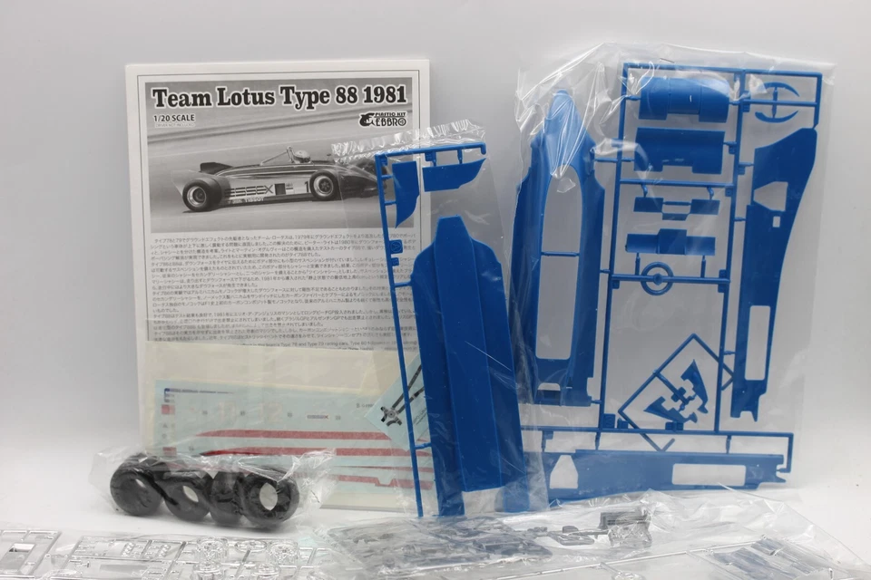 plastic kit ebbro team lotus type 88 1981 modellino modello kit montaggio - Immagine 3 di 4