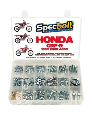 250pc Specbolt Fasteners Brand Bolt Kit fits: Honda CRF150 CRF250 CRF250 Main...