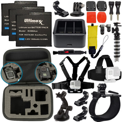 24PC Accessory Bundle for Insta360 ACE 8K Pro Action Camera | eBay