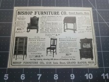 Publicité ancienne imprimée originale compagnie de meubles évêque