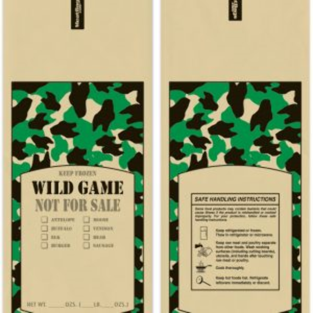 New Free Shipping 2 LB WILD NEW GAME CAMO BAGS MEAT