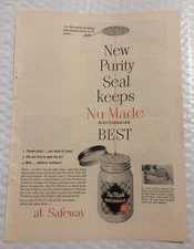 Vintage 1952 My Made Mayonnaise Print Ad - Full Page - Purity Seal