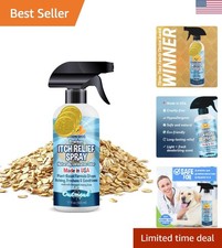 Instant Soothing Itch Relief Spray for Dogs  Cats - 17 Fl Oz Non-Toxic Formula