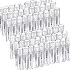 Fandamei 60-Pcs 2ml Mini Spray Bottles Clear Refillable Perfume Set