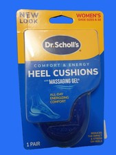 Dr. Scholl's Comfort Energy Heel Cushions Insole Massaging Gel Women Size 6-10