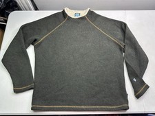 Kuhl Sweater Mens Medium Gray ALFPACA Fleece Crewneck Lined Pullover Warm
