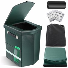 Upgraded XL Portable Toilet Adults Tall Camping Potty Carry Bag 16.5 Inch
