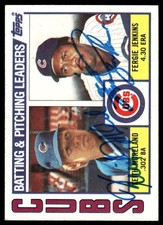 1984 Topps #456 Keith Moreland Fergie Jenkins In Person Signed Auto 072062