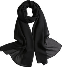 Women'S Sheer Chiffon Scarf, Long Shawl Wrap for Evening Dress Accessory
