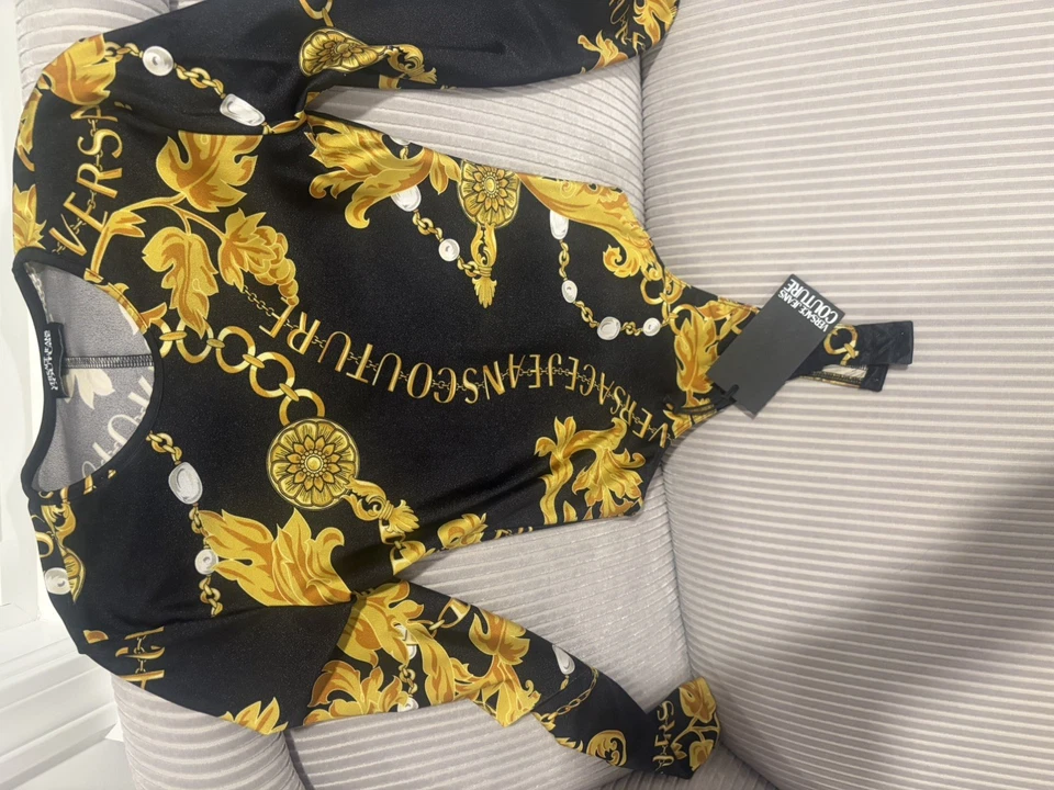 VERSACE Tributo Dorado Medusa Barroco Body Top XS 🔥 Foto 4 de 4