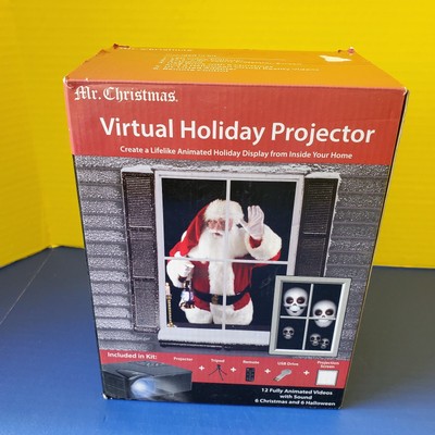 Mr. Christmas Virtual Holiday Projector Animated Halloween/Christmas Display