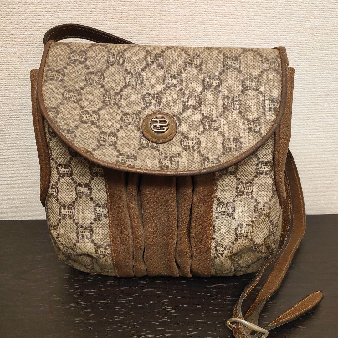 GUCCI Vintage Leather Shoulder Bag