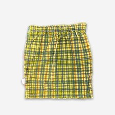 Vintage ESPRIT Yellow Plaid Corduroy Skirt Toddler Girl 3T