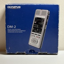 Olympus DM-2 Silver Handheld Digital Voice Recorder 4GB Memory, Open Box