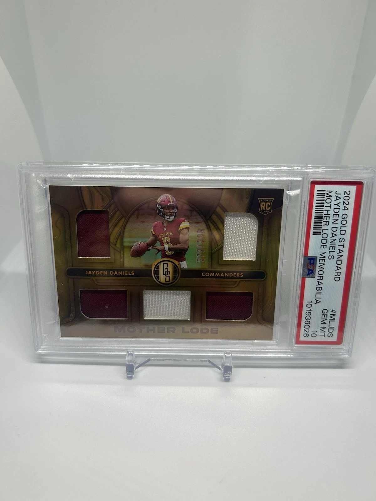 Jayden Daniels Panini Gold Standard Mother Lode Memorabilia #MLJDS Base