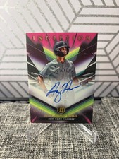 ANTHONY HALL 2023 Bowman Inception PINK AUTO /75 Yankees