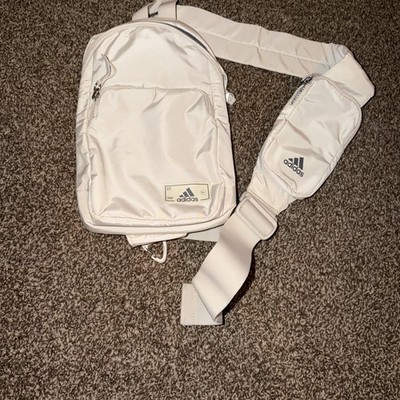 Adidas Sling Backpack & Waist Pack Set Beige Tan Unisex Adjustable Straps