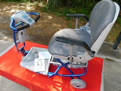 TZORA Classic Lexis Light Folding Lightweight Travel Scooter 4 Wheel BLUE NWOB