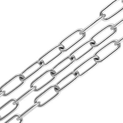JOIKIT 1/8 Inch 32.8 Feet Stainless Steel Chain, Decorative Chain, Metal Chain L