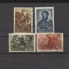 Hungary #621 - 624 USED 1944 50TH DEATH ANNIV OF LAJOS KOSSUTH