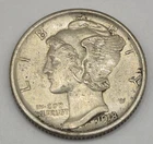 1918-S Mercury Dime Full Split Bands Silver Coin