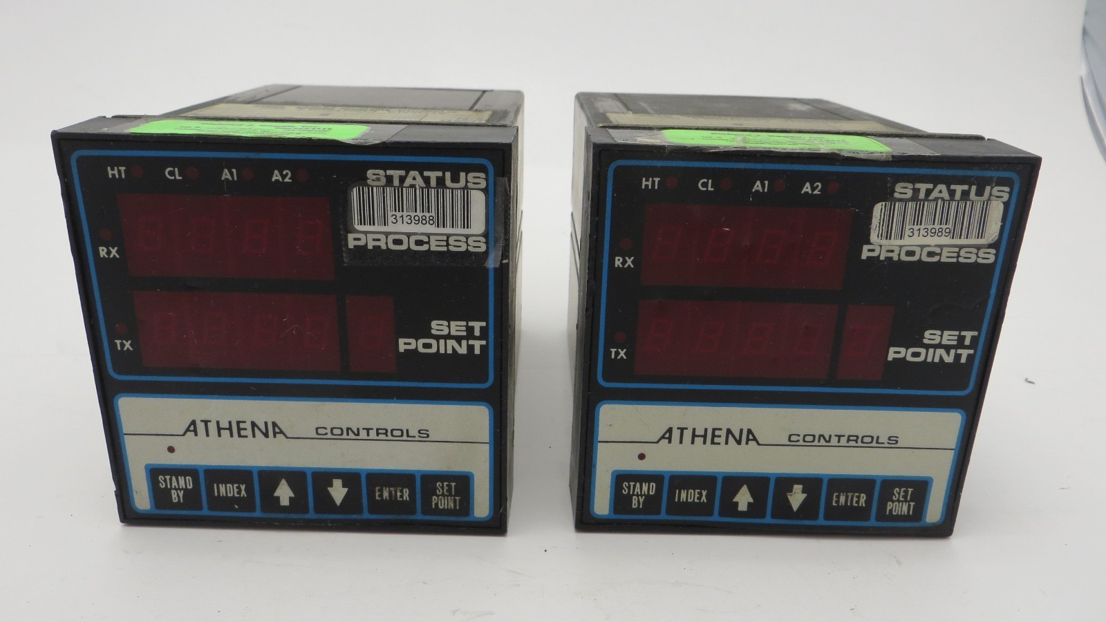 LOT OF 2 ATHENA 6070-TT-B TEMPERATURE CONTROLLER