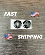 New Lincoln 2pcs 14mm Replacement Key Fob Emblems Sticker Decal Logo Free Ship