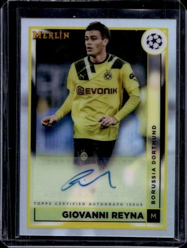 2022-23 Topps Merlin Chrome UEFA Giovanni Reyna Auto Autograph #AC-GR Dortmund